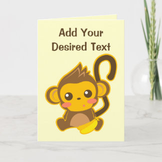 Cute Little Monkey Kort