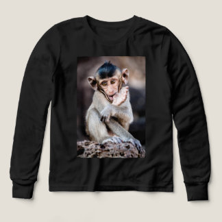 Cute Little Monkey - Spelande och bra design T Shirt