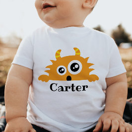 Cute Little Monster Baby Kid Personlig T-Shirt