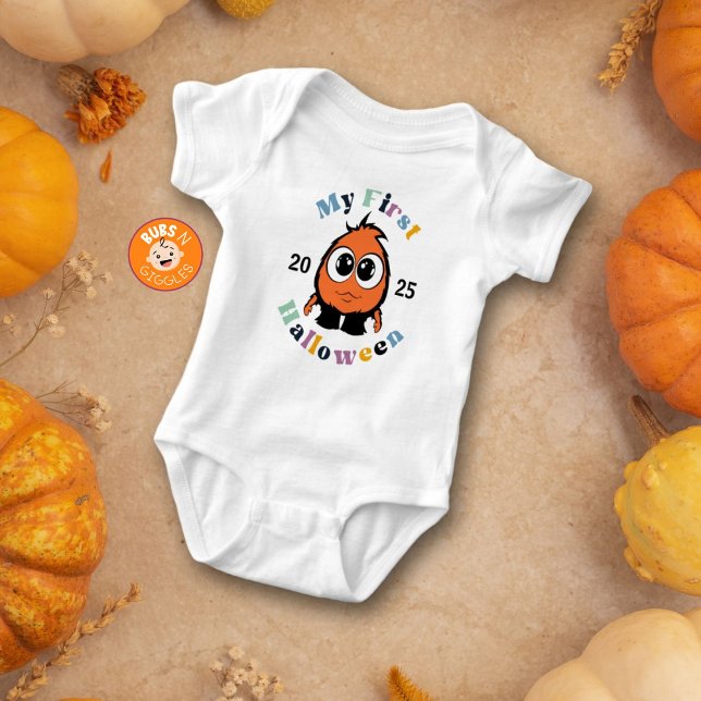 Cute Little Monster Min första Halloween T Shirt (Skapare uppladdad)