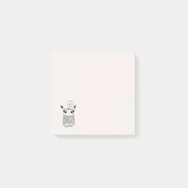 Cute Little monster Post-it Block (Framsida)