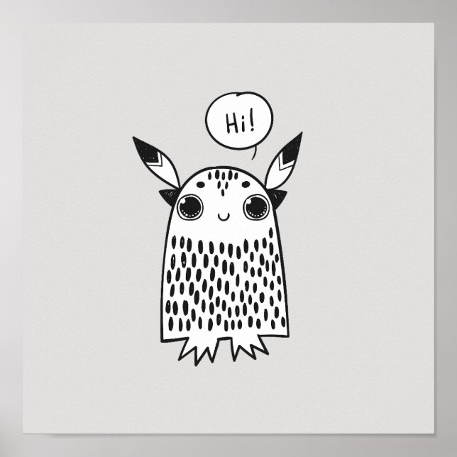 Cute Little monster Poster (Framsidan)