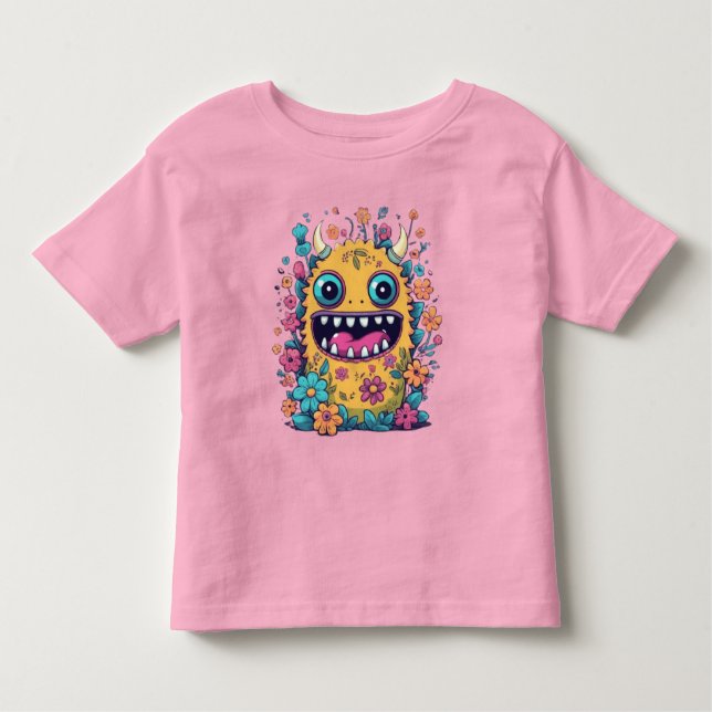 Cute Little monster-presentidéer T Shirt (Framsida)