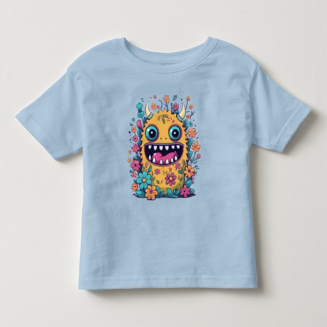 Cute Little monster-presentidéer T Shirt (Framsida)