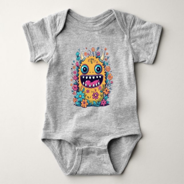 Cute Little monster-presentidéer T Shirt (Framsida)