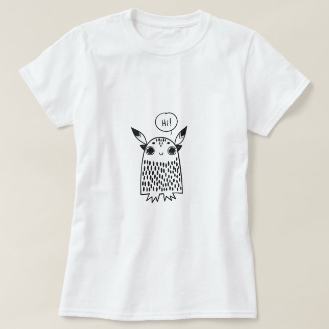 Cute Little monster T Shirt (Design framsida)