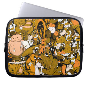 Cute Little Monsters Laptop Fodral
