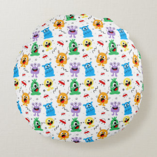 Cute Little Monsters Rund Kudde