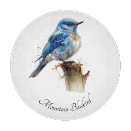 Cute Little Mountain Bluebird Watercolor, anpassni