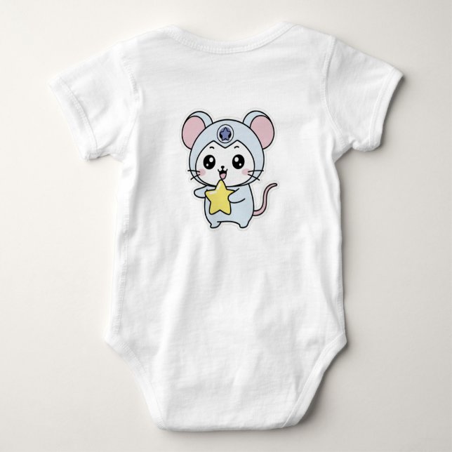 Cute little mouse t shirt (Baksida)
