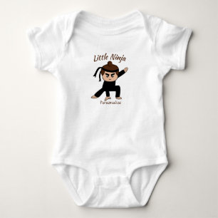 Cute Little Ninja Boy Tecknad Personalize T Shirt