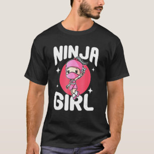 Cute Little Ninja Fighter Princess Ninja Girl T Shirt