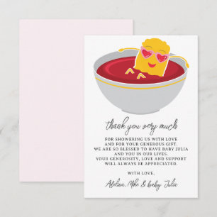 Cute Little Nugget Chicken Nugget Girl Baby Shower Tack Kort