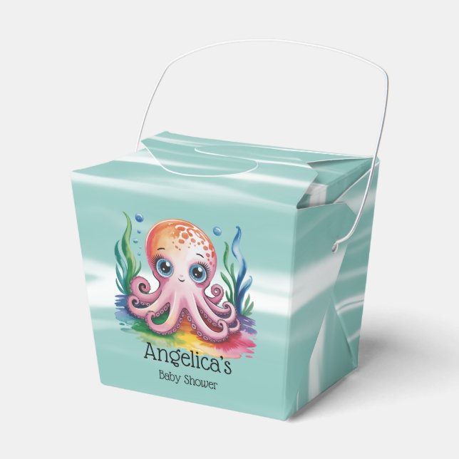 Cute Little Octopus under Sea Presentaskar (Framsidan Sidan)
