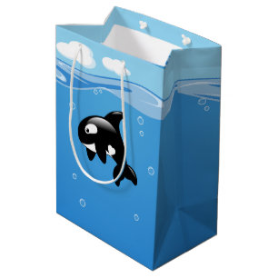 Cute Little Orca Whale i Ocean