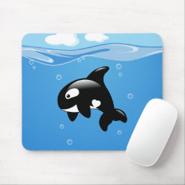 Cute Little Orca Whale i Ocean Musmatta