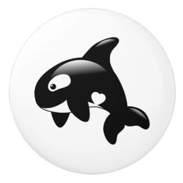 Cute Little Orca Whale Knopp