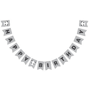 Cute Little Panda Bear Birthday Bunting Flaggor