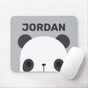 Cute Little Panda Bear med Personlig Namn Musmatta