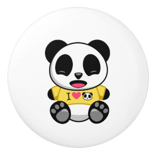 Cute Little Panda Knopp
