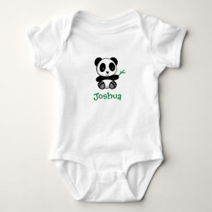 Cute Little Panda med ett Bamboo Stick Tee