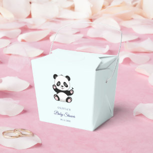 Cute Little Panda Modern Baby Shower Presentaskar