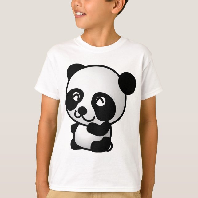 Cute little panda t shirt (Framsida)