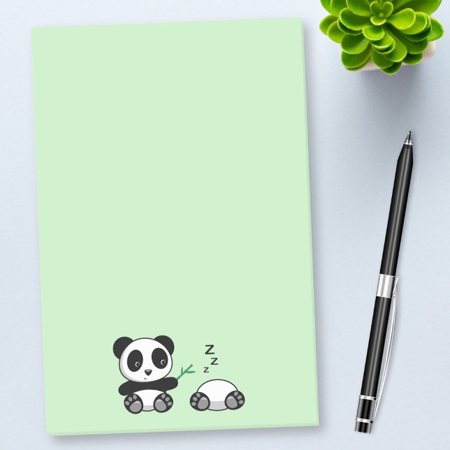 Cute Little Pandas på Grönten Post-it Block (Skapare uppladdad)