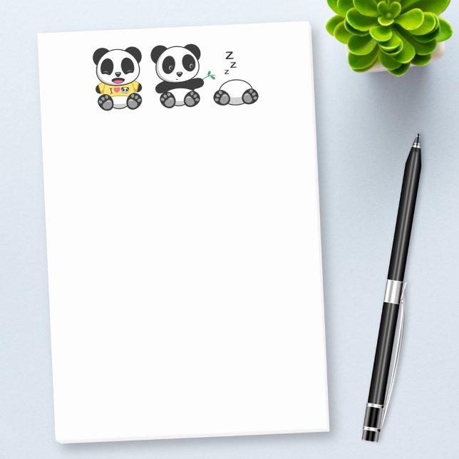Cute Little Pandas Post-it Block (Skapare uppladdad)