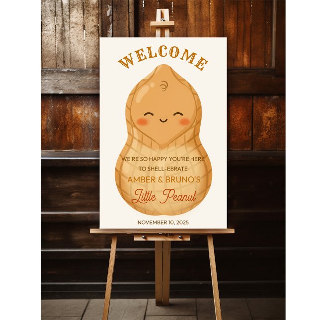 Cute Little Peanut *Welcome Sign Poster ONLY* (Skapare uppladdad)