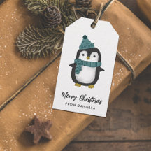 Cute Little Penguin Personlig jul