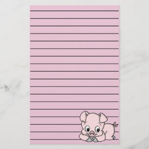 Cute Little Pig Brevpapper