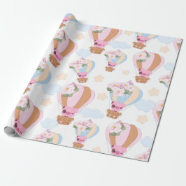 Cute Little Piggy Balloon Ride Presentpapper
