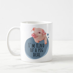 Cute Little Piggy - jag är typ en Gris-affär - Blu Kaffemugg