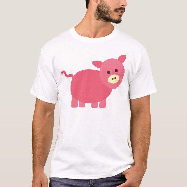 Cute Little Piggy T-shirt (Framsida)