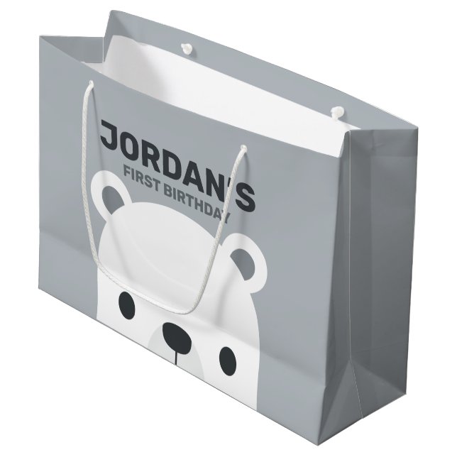 Cute Little Polar Bear Birthday (Framsidan Vinklad)