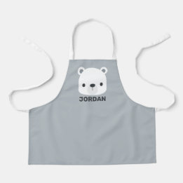 Cute Little Polar Bear med Personlig Namn