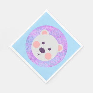 Cute Little Polar Bear Pappersservett