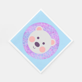 Cute Little Polar Bear Pappersservett