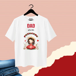 Cute Little princess med röd klänning småbarn t-sh T Shirt