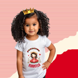 Cute Little princess med röd klänning T Shirt