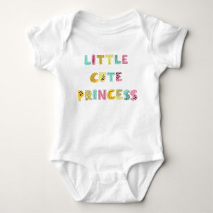 Cute Little princess typography Baby Bodykostym T Shirt