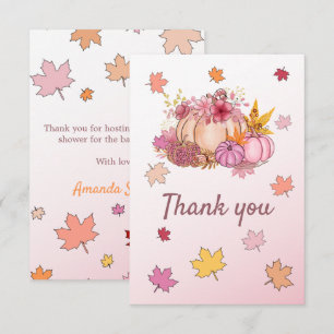 Cute Little Pumping Spice &Nice Rosa Fall i Kärlek Tack Kort