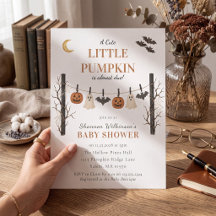 Cute Little Pumpkin Baby Shower Invitation
