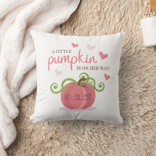 Cute Little Pumpkin Baby Shower Napkins Kudde (Filt)