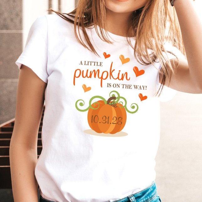 Cute Little Pumpkin Baby Shower T Shirt (Skapare uppladdad)