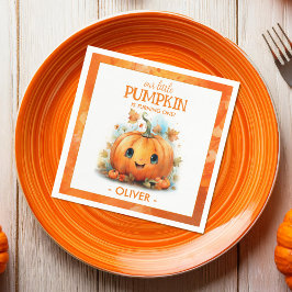 Cute Little Pumpkin Birthday Pappersservett