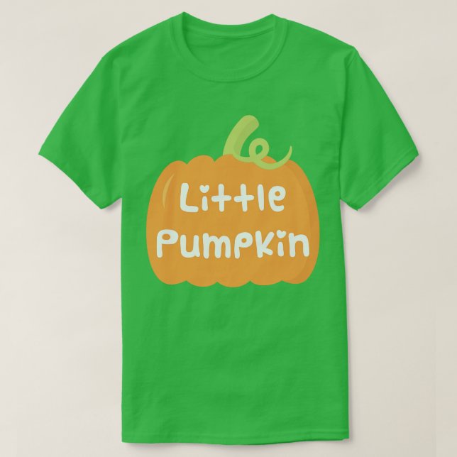 Cute Little Pumpkin T Shirt (Design framsida)
