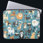 Cute Little Puppy Hund Pet Mönster Laptop Fodral<br><div class="desc">Cute Little Puppy Hund Pet Mönster Laptop sleeve.</div>