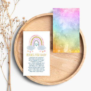 Cute Little Rainbow Bokar för Baby-höljeskort Tilläggskort